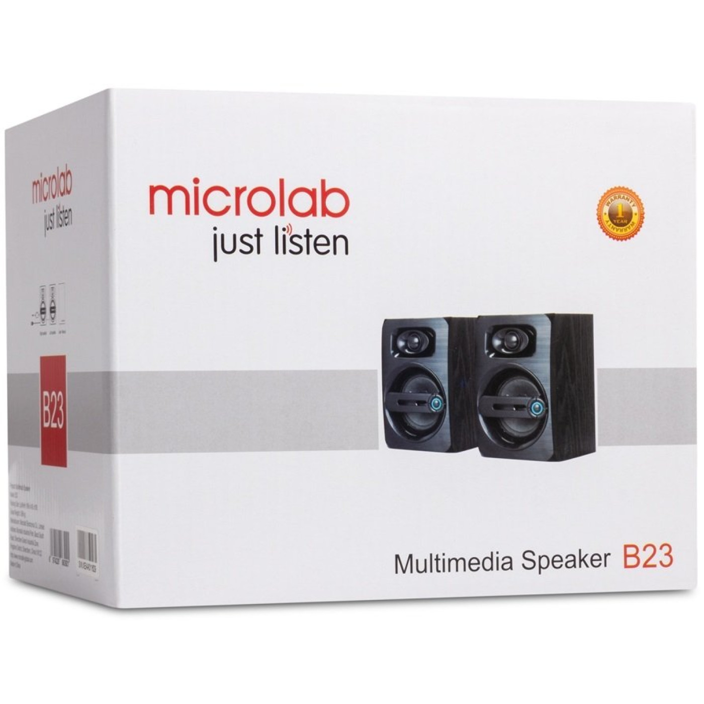 Акустическая система Microlab 2.0 B-23 6Вт MDF USB Black (B-23)
