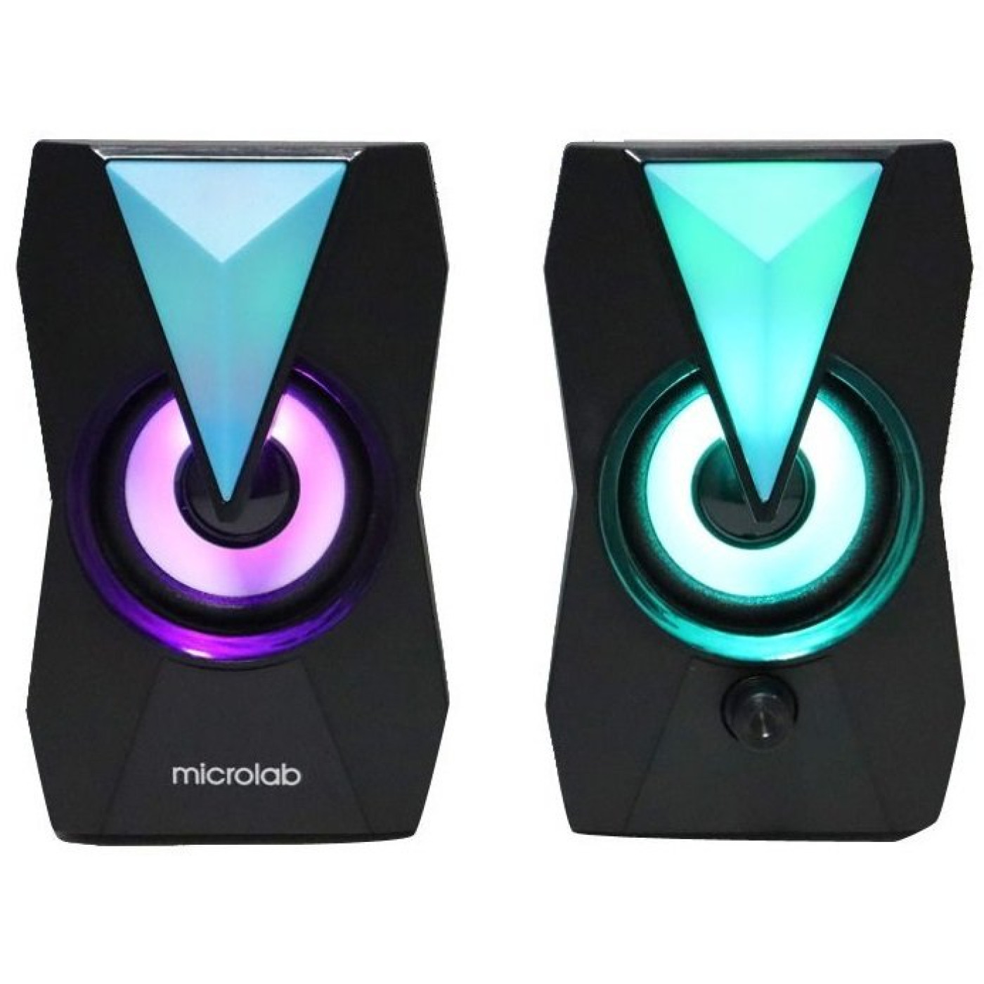 Акустическая система Microlab 2.0 B-22 6Вт RGB Led USB Black (B-22)