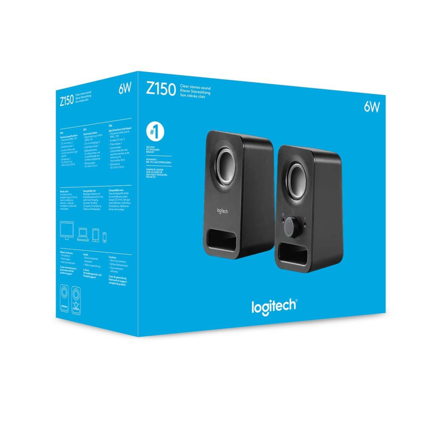 Акустическая система Logitech 2.0 Z150 Black (980-000814)