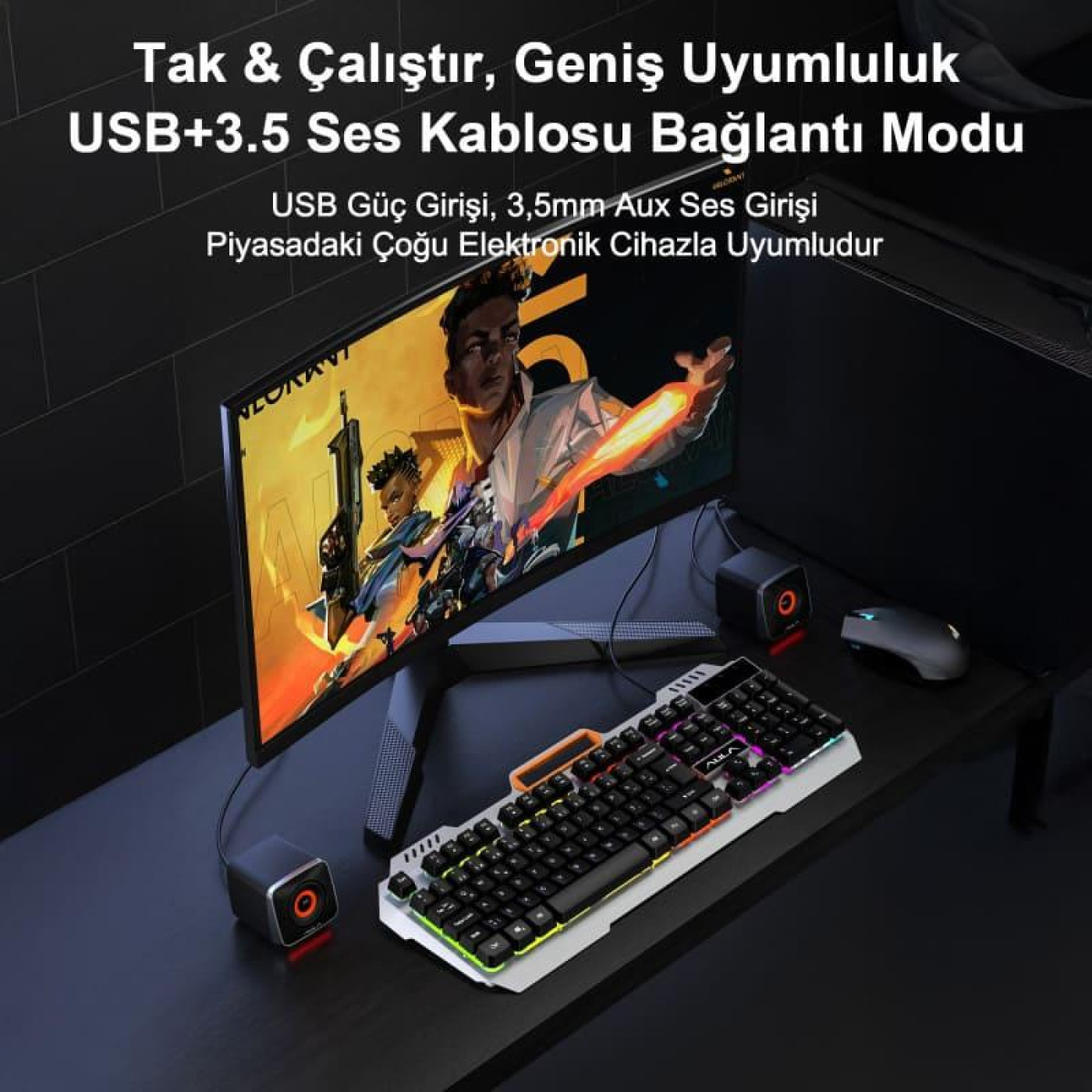 Акустична система Aula 2.0 A200 Gaming Speaker (6948391265162)