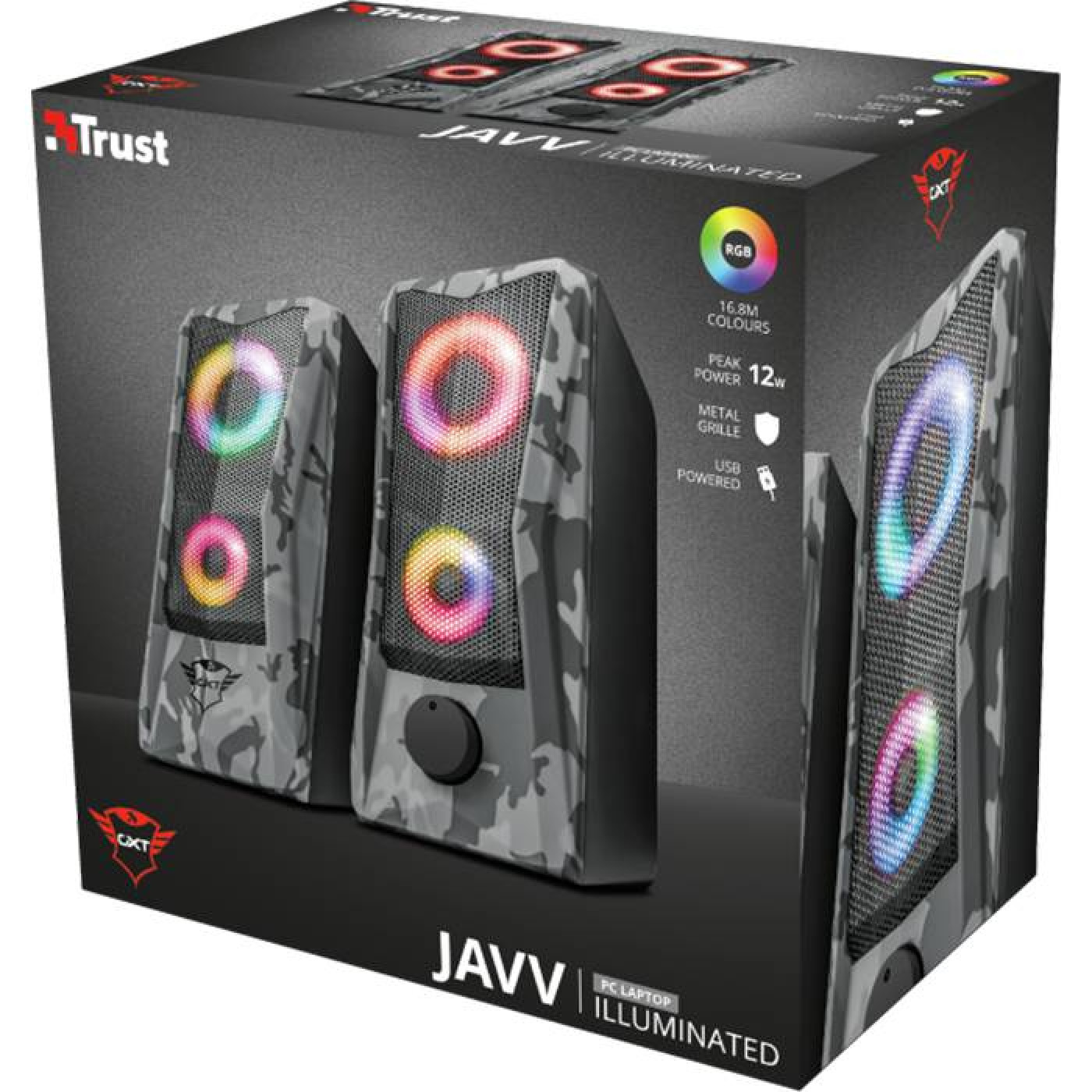 Акустична система Trust GXT 606 Javv RGB Snow Camo (23379)