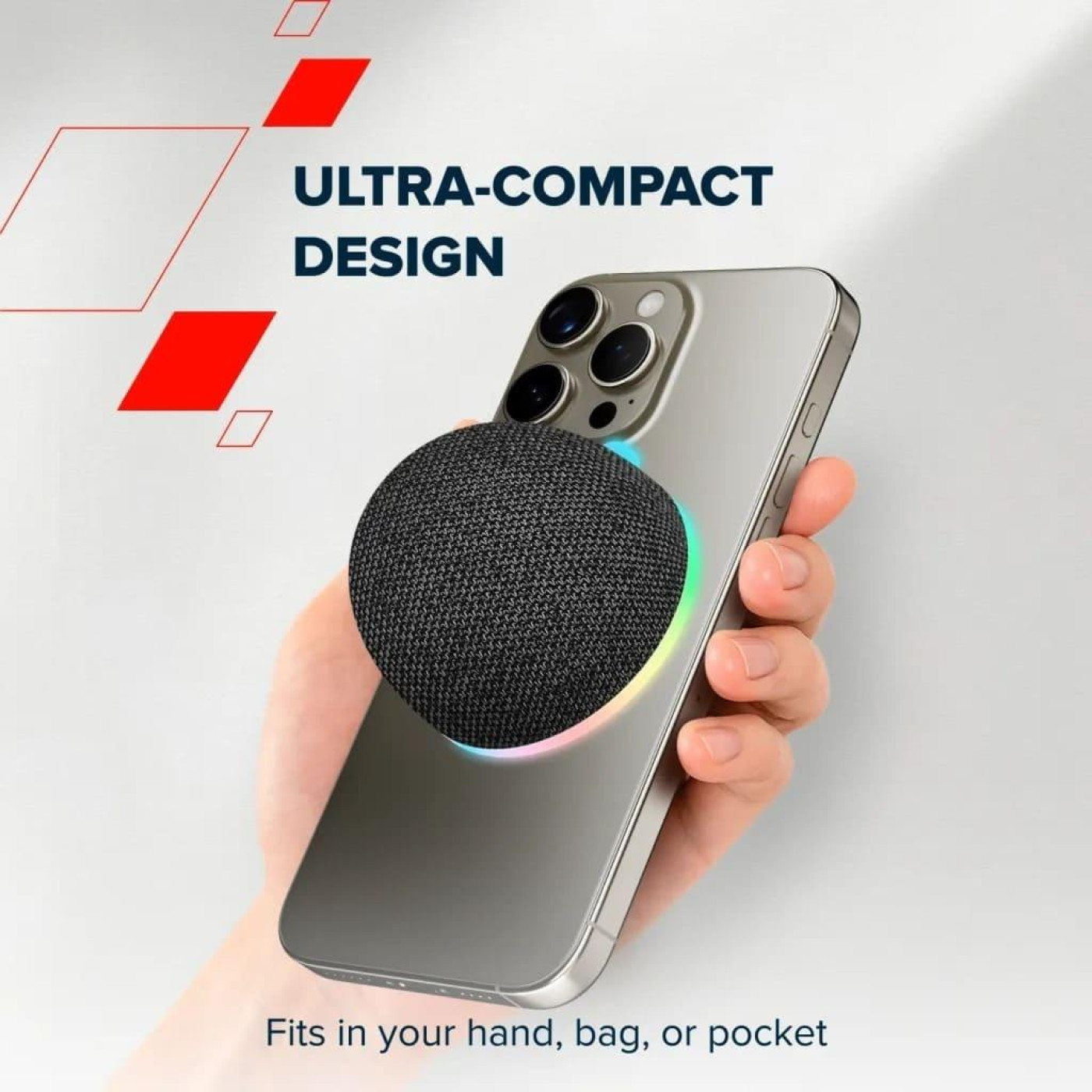 Портативная акустика Canyon Magnetic BT speaker OnMove 13 5W Black (CNE-CBTSP13B)