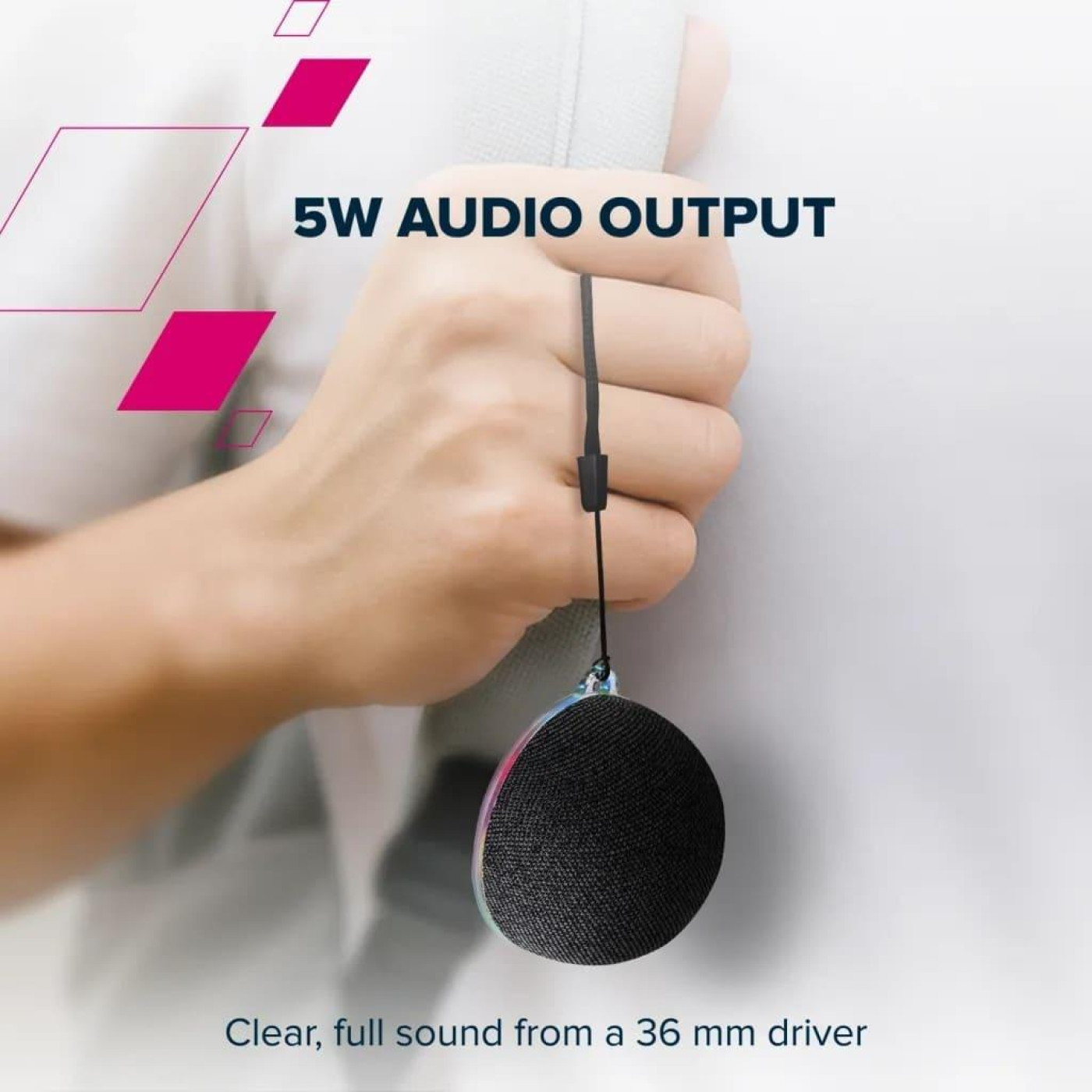 Портативная акустика Canyon Magnetic BT speaker OnMove 13 5W Black (CNE-CBTSP13B)