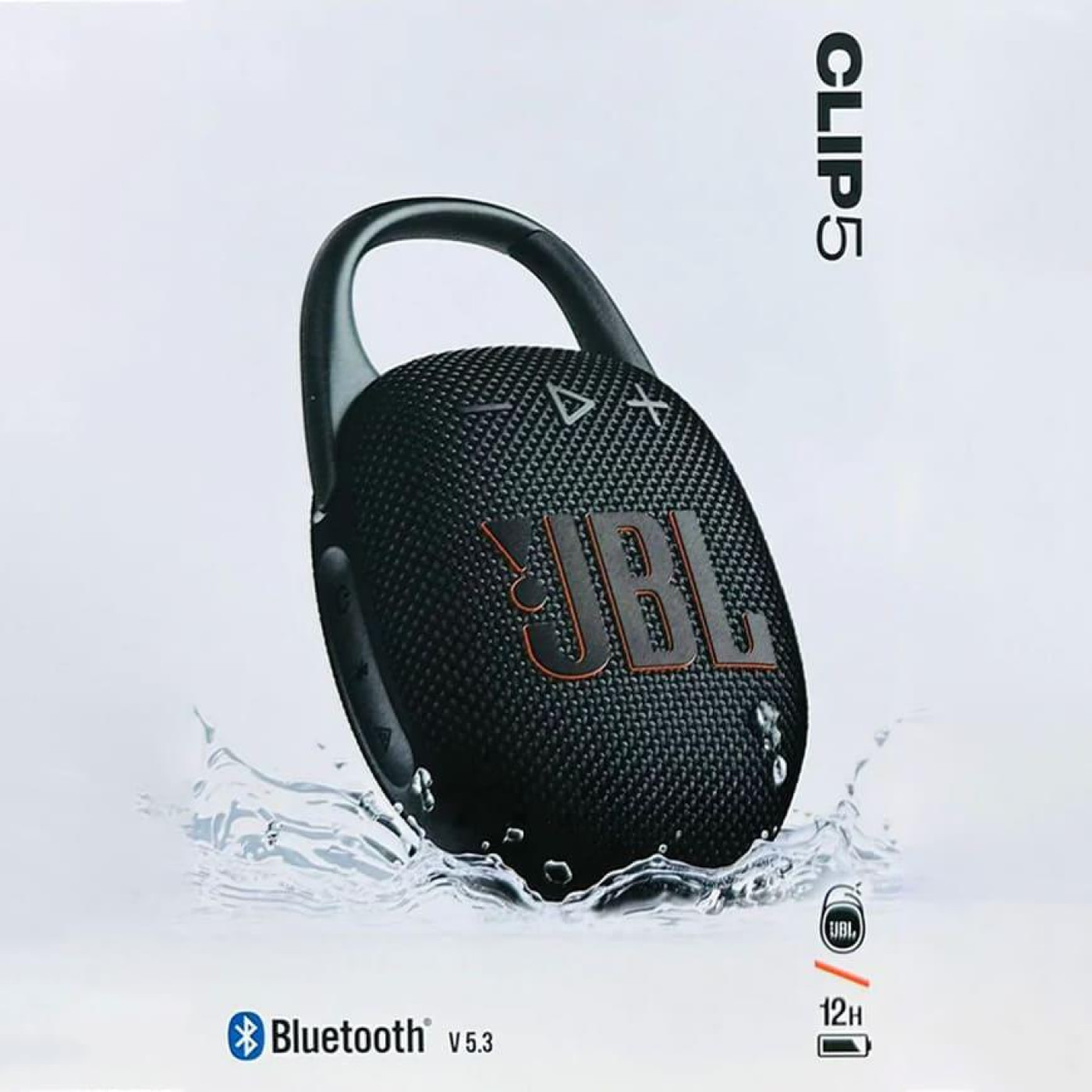 Портативна акустика JBL Clip 5 Black (JBLCLIP5BLK)