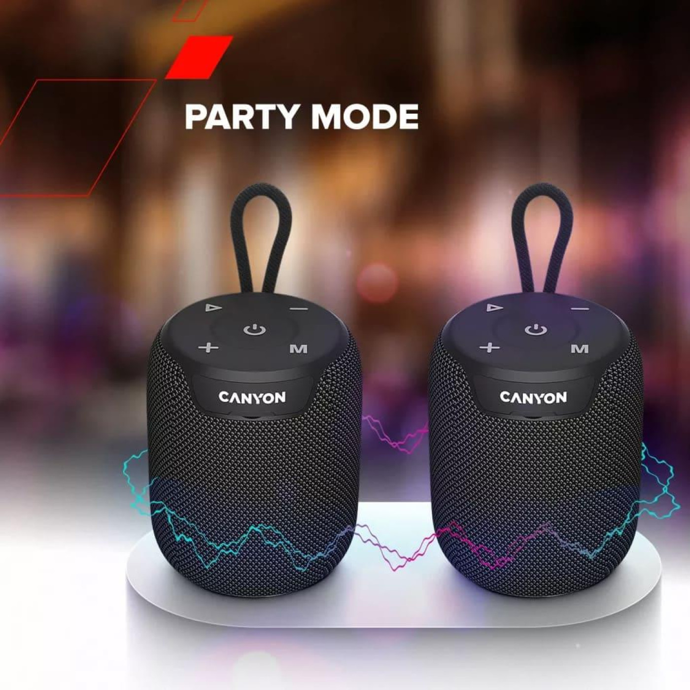 Портативна акустика Canyon OnMove 9 IPX6 TWS 10W Black (CNE-CBTSP9)