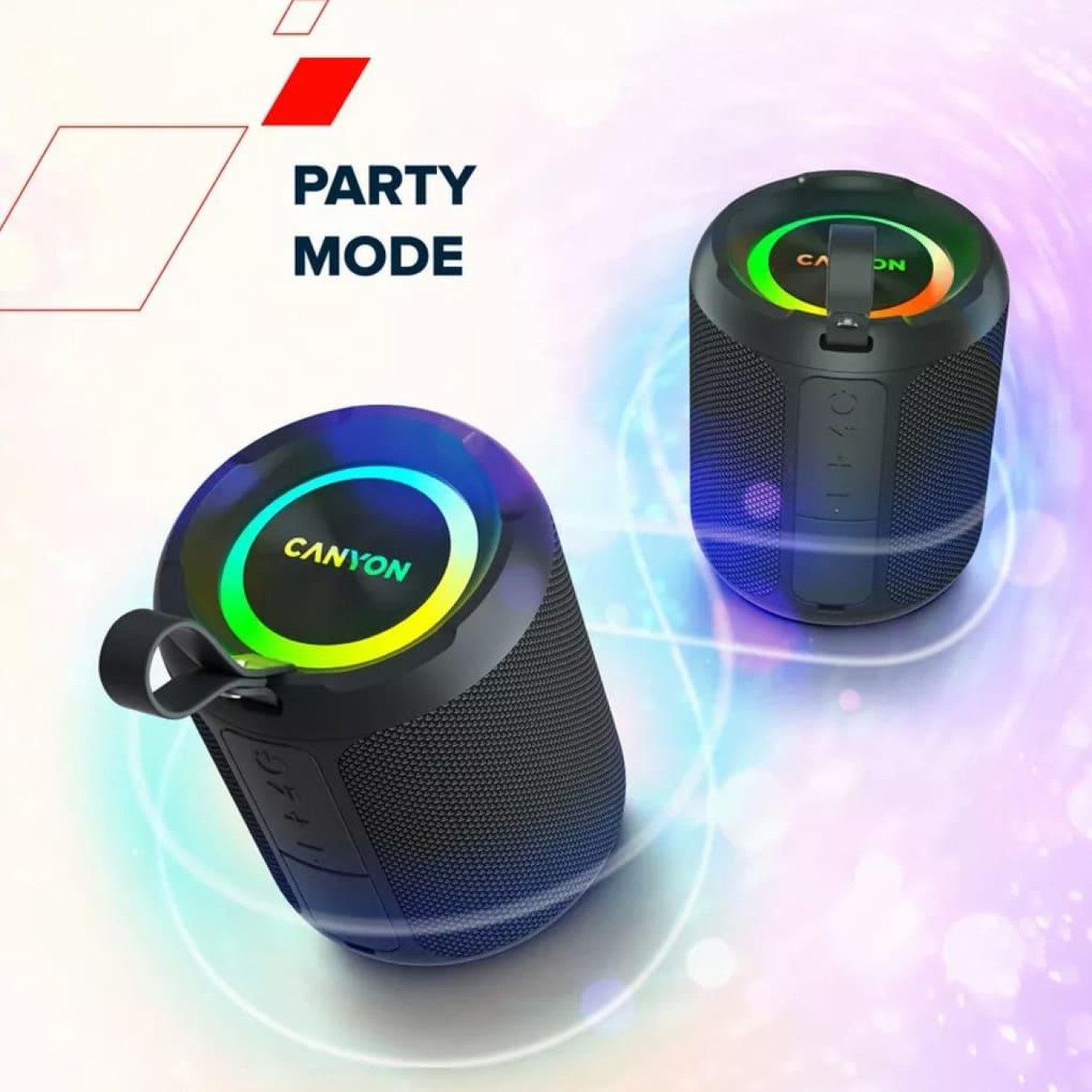 Портативна акустика Canyon OnMove 11 IPX6 TWS 20W EQ RGB Black (CNE-CBTSP11)