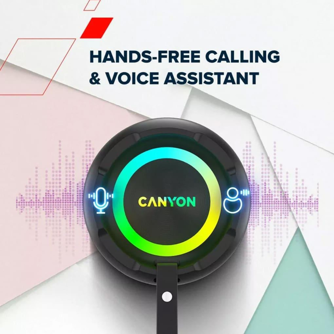 Портативна акустика Canyon OnMove 11 IPX6 TWS 20W EQ RGB Black (CNE-CBTSP11)