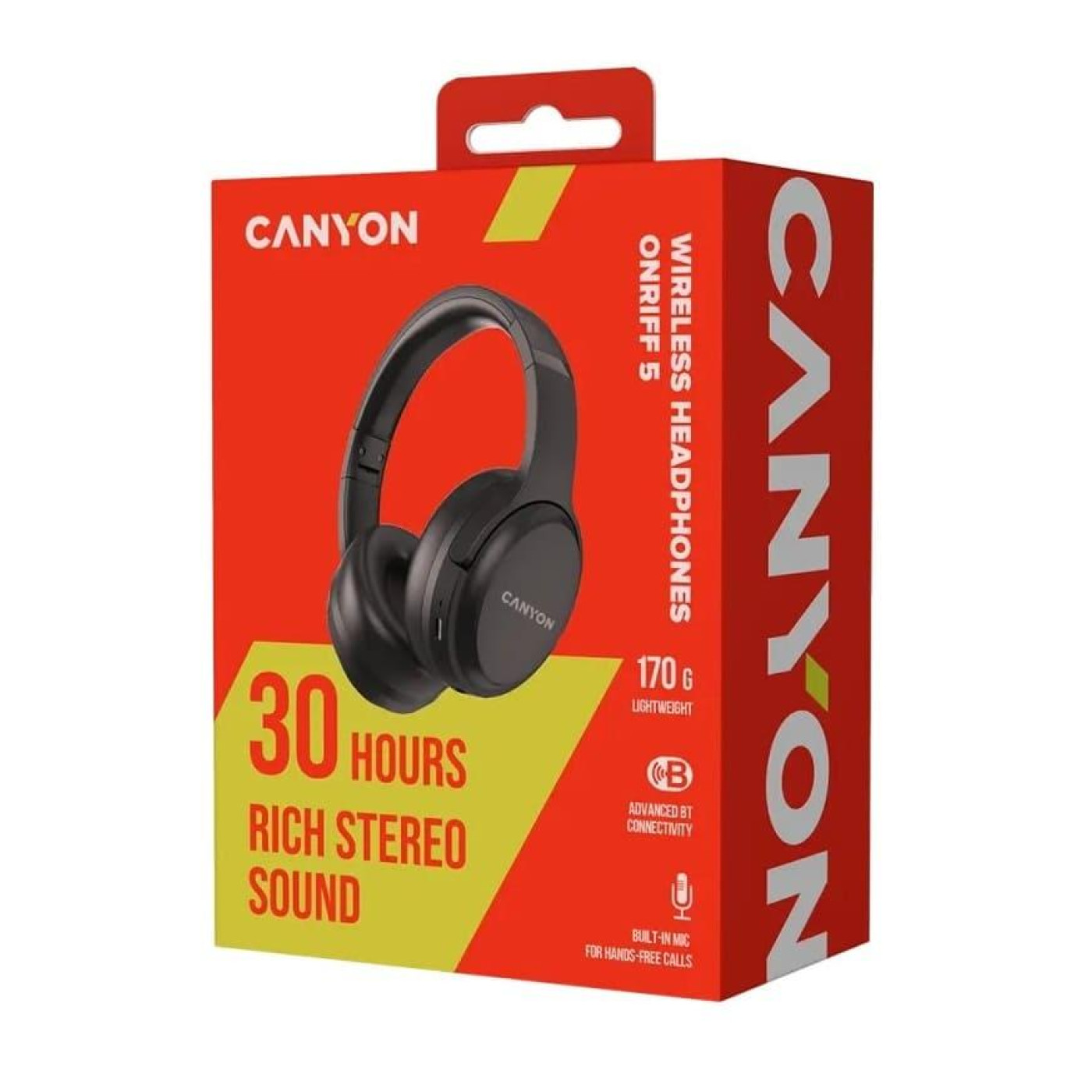 Портативна акустика Canyon BT Headset OnRiff 5 Black (CNS-CBTHS5B)