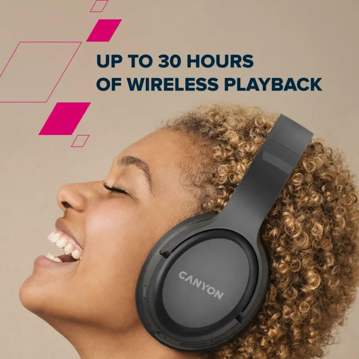 Портативна акустика Canyon BT Headset OnRiff 5 Black (CNS-CBTHS5B)