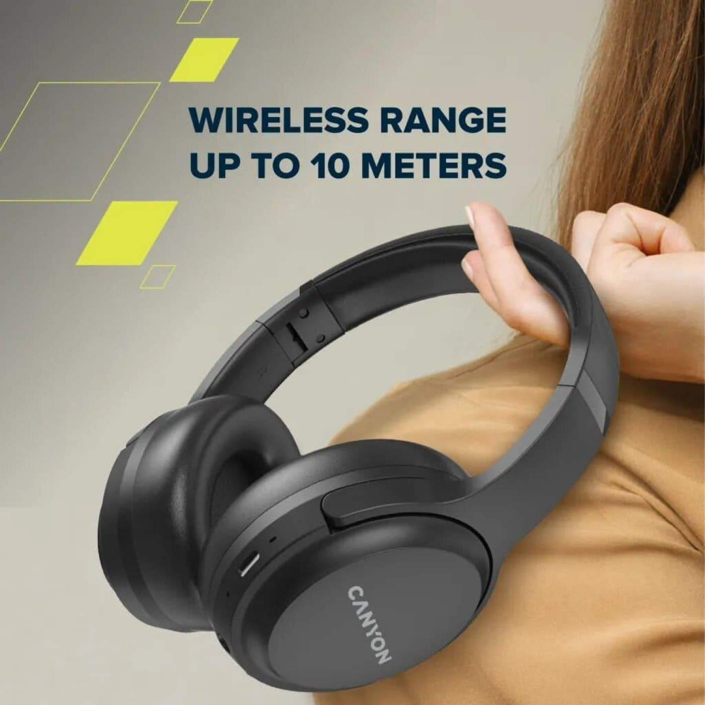 Портативна акустика Canyon BT Headset OnRiff 5 Black (CNS-CBTHS5B)