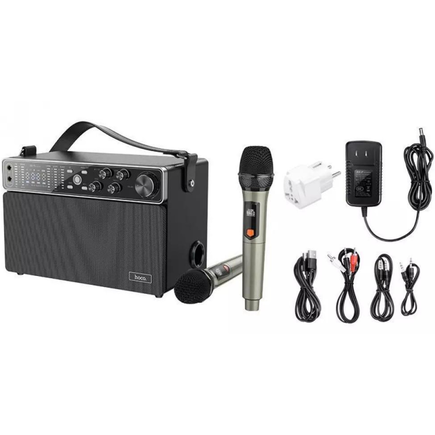 Портативна Акустика Hoco BS50 Chanter wireless double mic karaoke black