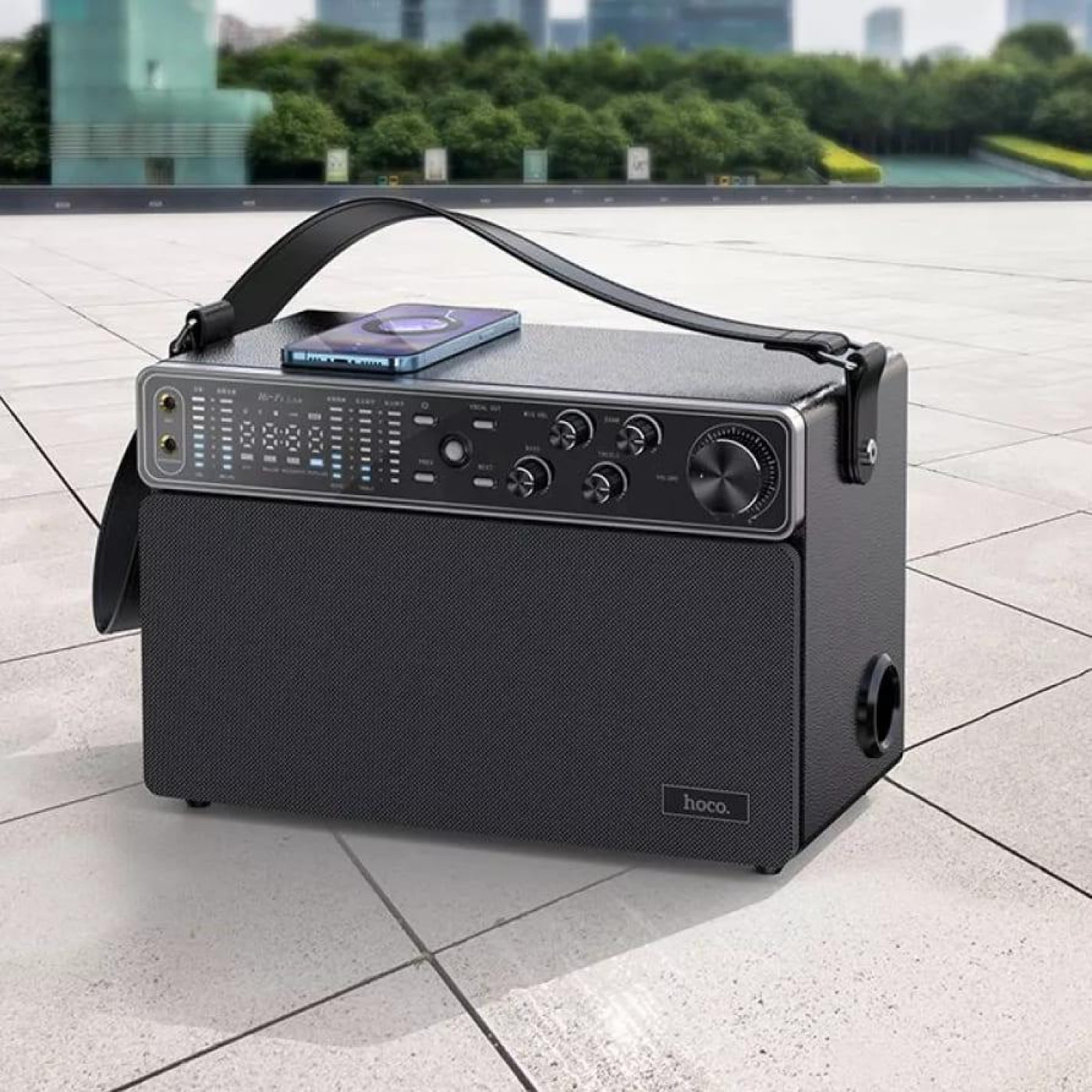 Портативна Акустика Hoco BS50 Chanter wireless double mic karaoke black