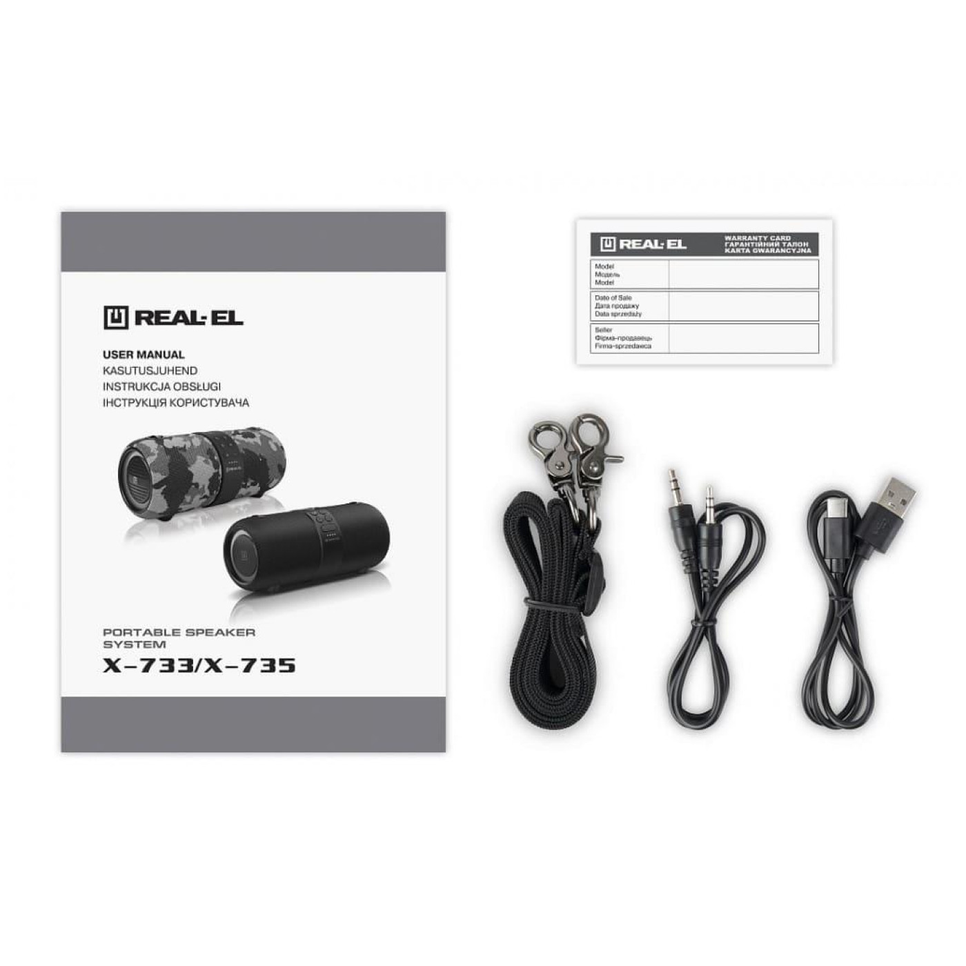 Портативная акустика Real-EL X-733 Camo (EL121600020)