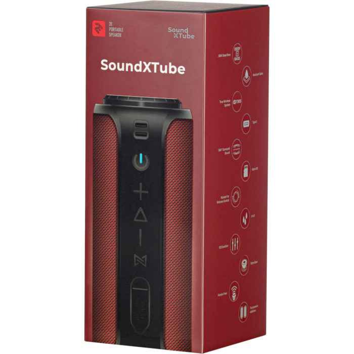 Портативная акустика 2E SoundXTube TWS Red (2E-BSSXTWRD)
