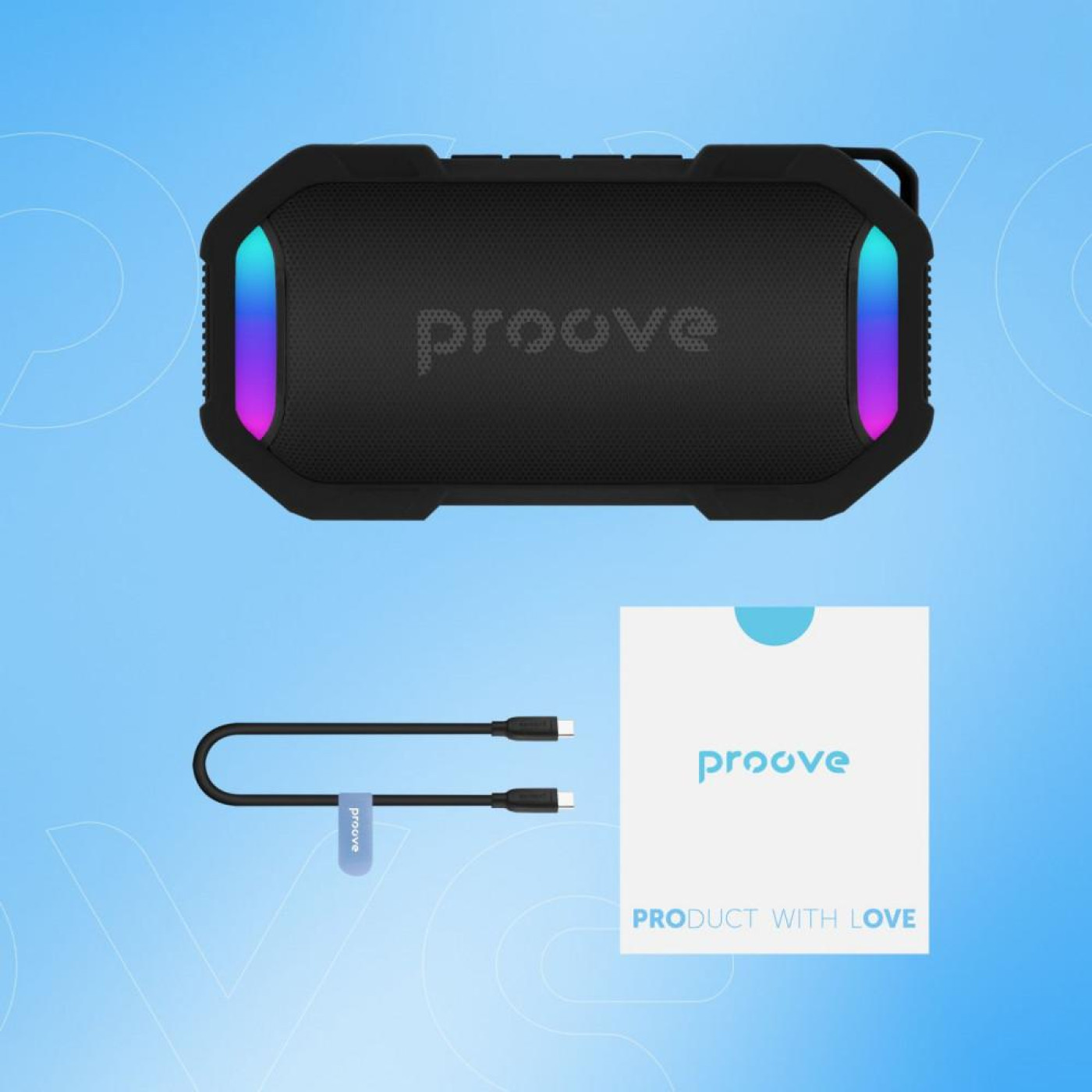 Портативна акустика Proove Black Rock 10W (APP) black/blue (PSBR1001AP23)