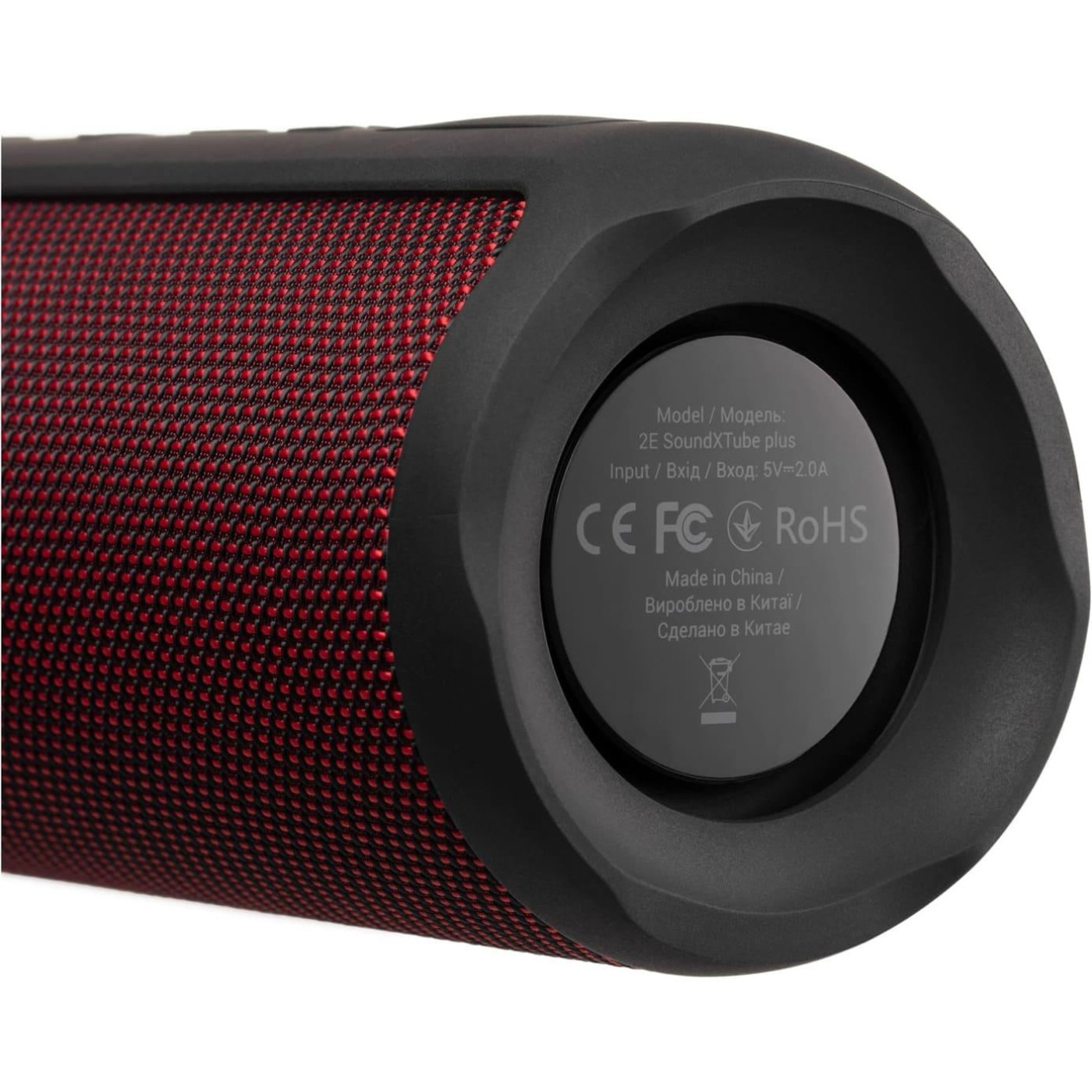 Портативная акустика 2E SoundXTube Plus TWS Red (2E-BSSXTPWRD)