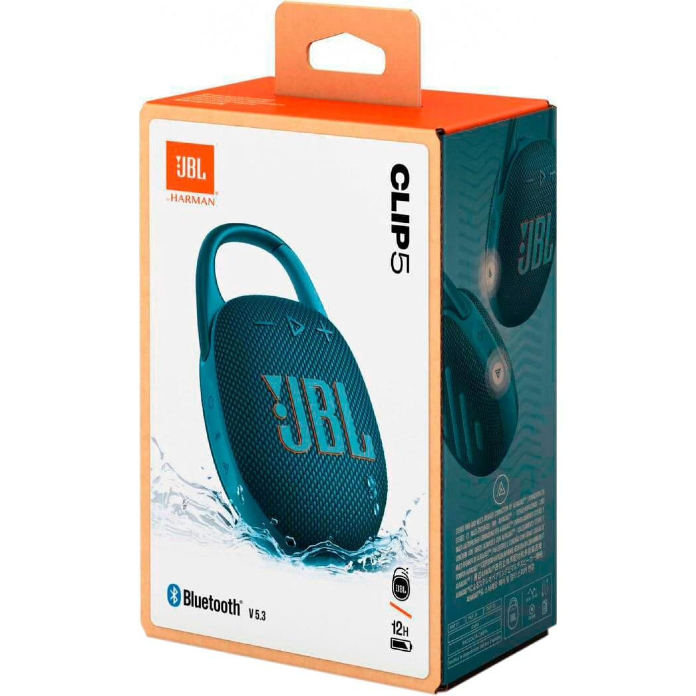 Портативна акустика JBL Clip 5 Blue (JBLCLIP5BLU)