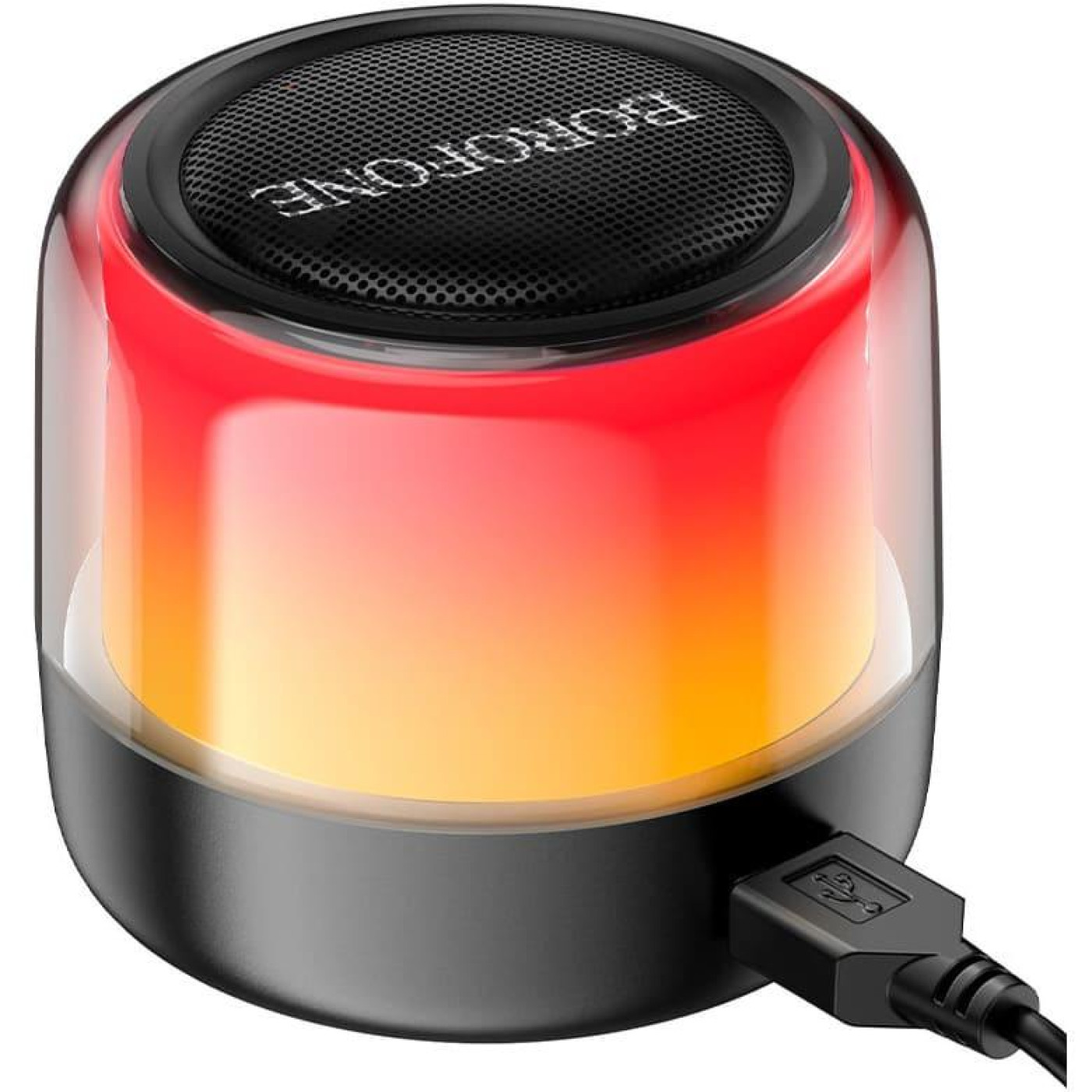 Портативна колонка BOROFONE BP12 Colorful BT wired 2-in-1 computer speaker Black