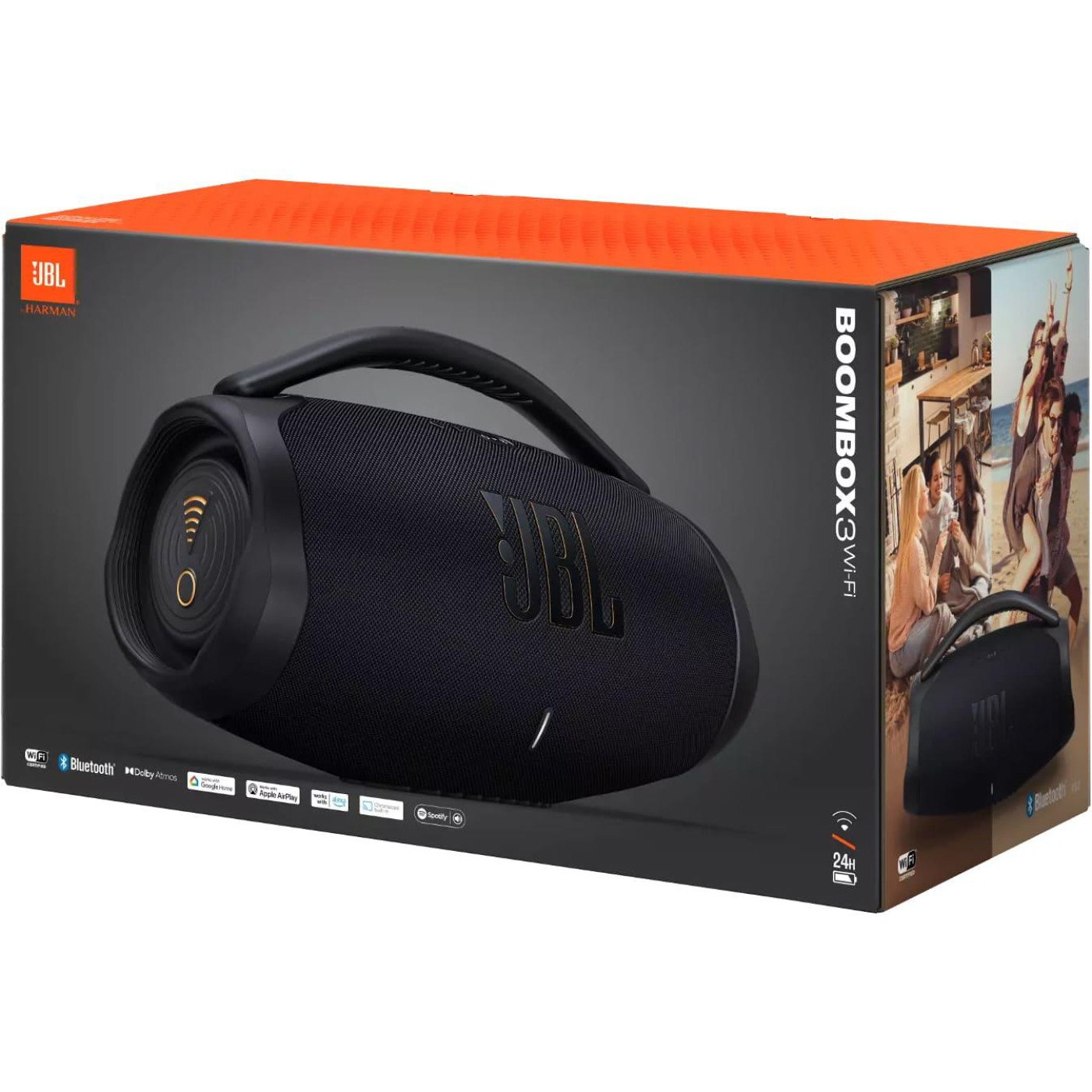 Портативная акустика JBL Boombox 3 Wi-Fi Black (JBLBB3WIFIBLKEP)