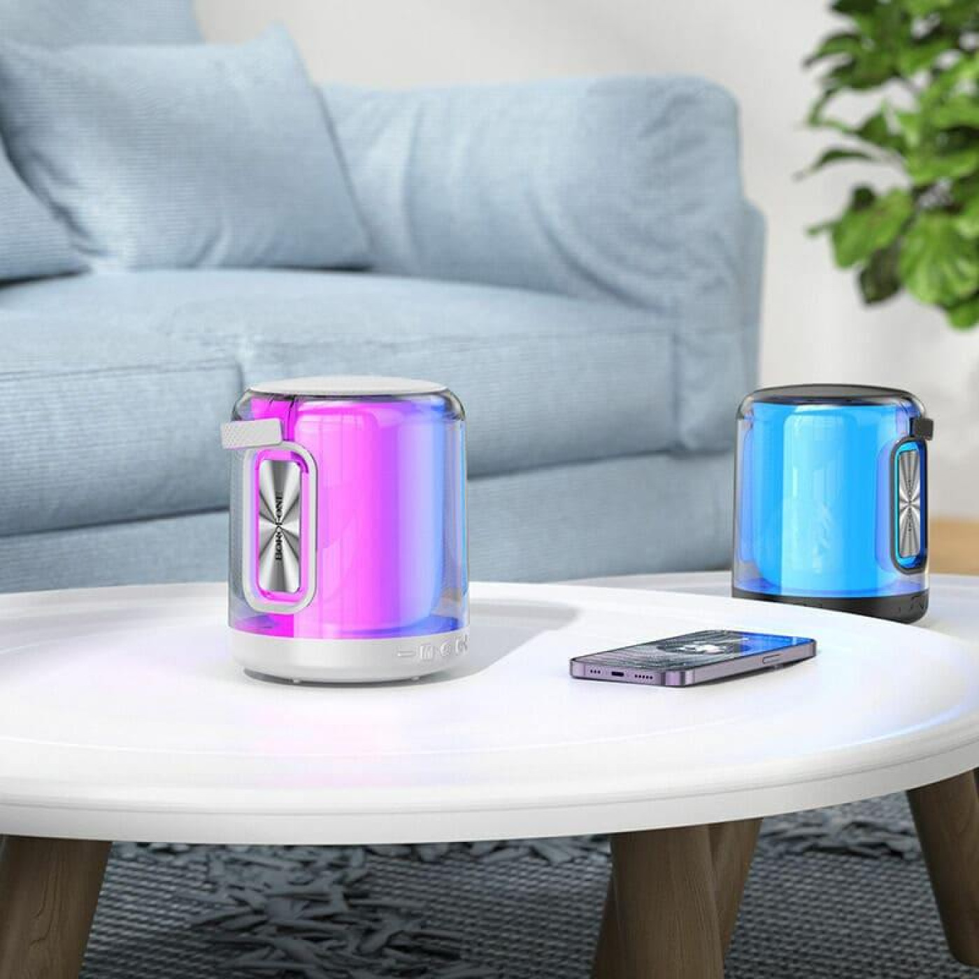 Портативна колонка BOROFONE BR30 Auspicious colorful sports BT speaker Gray
