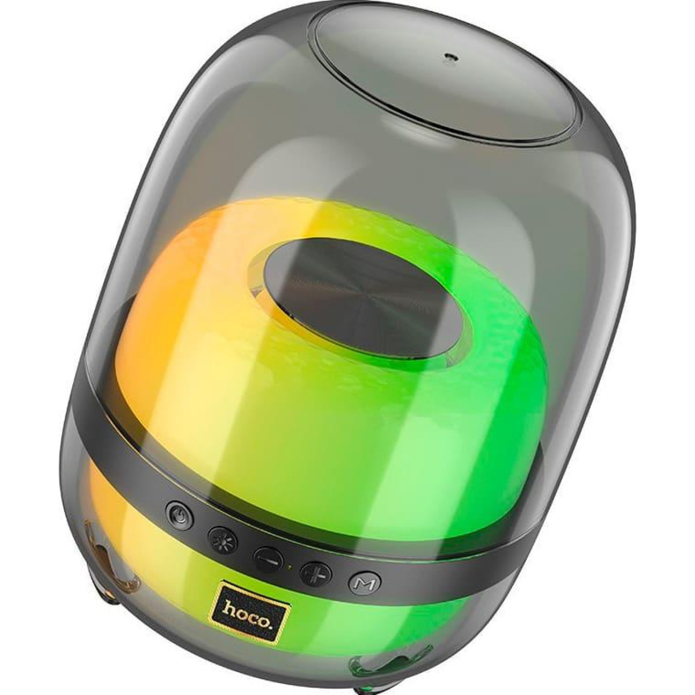 Портативна колонка HOCO BS58 Crystal colorful luminous BT speaker Magic Black Night