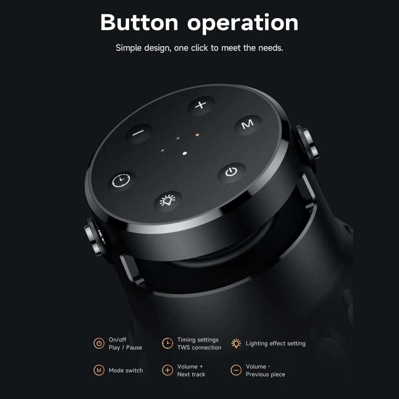 Портативна колонка HOCO BS61 Wild fun outdoor camping light BT speaker Magic Black Nnight