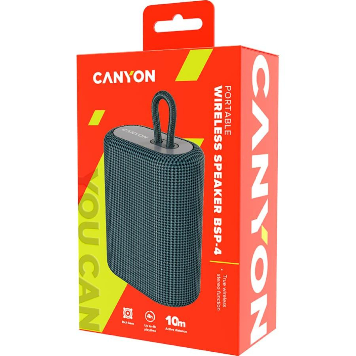 Акустична система Canyon BSP-4 Bluetooth Dark Grey (CNE-CBTSP4DG)