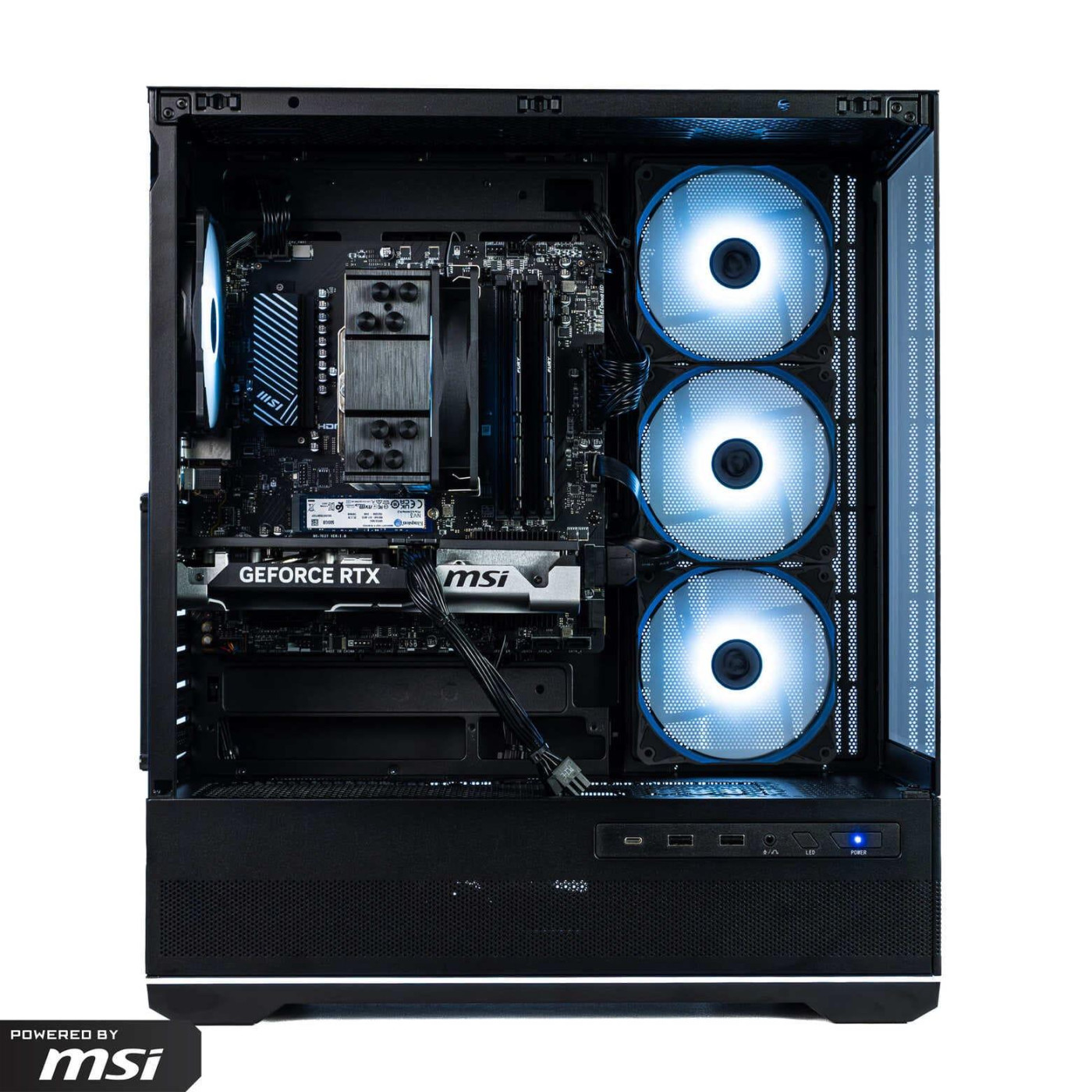 Комп'ютер Powered by MSI BF6_843 (RTX 5060 Ti, Ryzen 5 7500F, 32 Гб, SSD 1 ТБ)