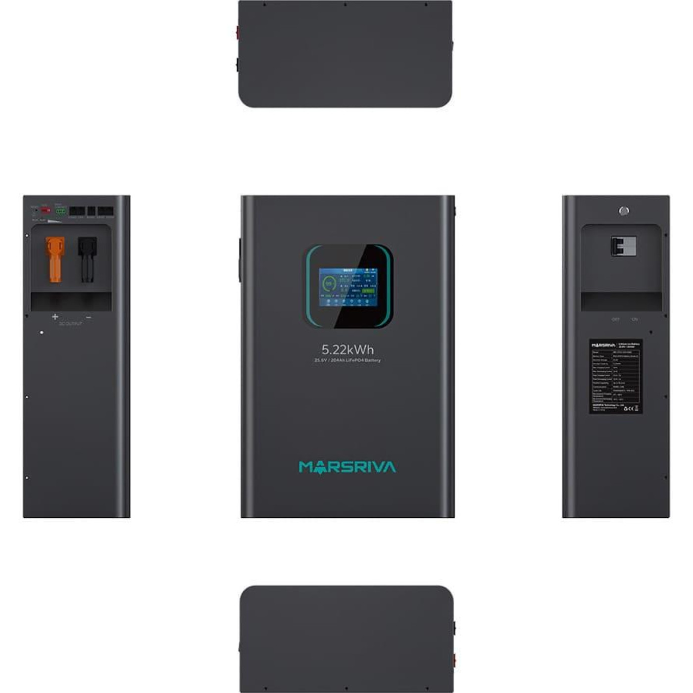 Аккумуляторная батарея для ИБП Marsriva LiFePO4 24 V / 200 А*ч (MR-LFP24-200-WMD)