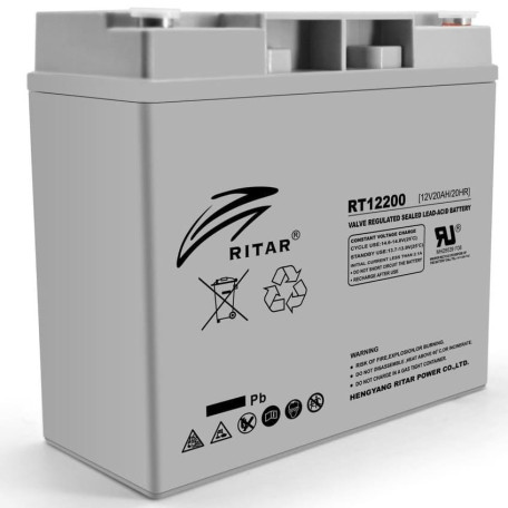 Акумуляторна батарея для ДБЖ Ritar AGM 12 V / 20 А*ч (RT12200)