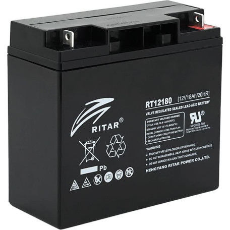 Акумуляторна батарея для ДБЖ Ritar AGM VRLA 12 V / 18 А*ч (RT12180BL5)