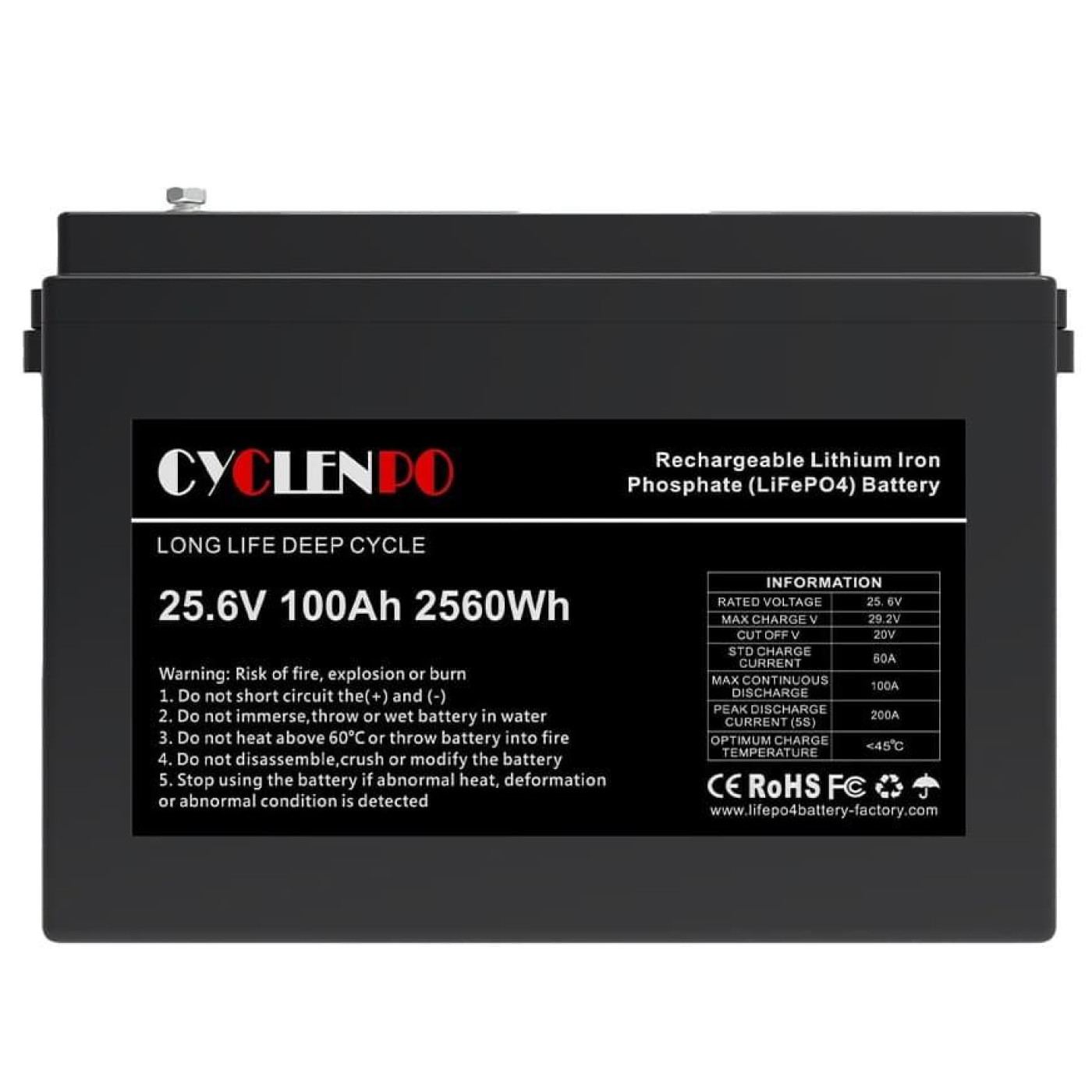 Аккумуляторная батарея для ИБП Cyclen LiFePO4 25.6 V / 100 А*ч (44-00080)