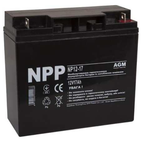 Аккумуляторная батарея для ИБП NPP AGM 12 V / 17 А*ч (NP12-17)