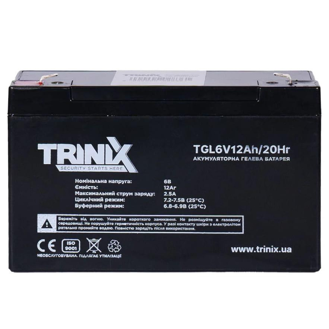 Аккумуляторная батарея для ИБП Trinix GEL 12 V / 12 А*ч (44-00073)