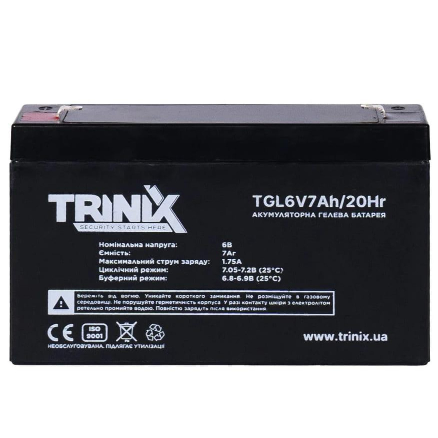 Аккумуляторная батарея для ИБП Trinix GEL 6 V / 7 А*ч (44-00072)