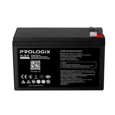 Акумуляторна батарея для ДБЖ ProLogix AGM 12 V / 9 А*ч (PL12-9)