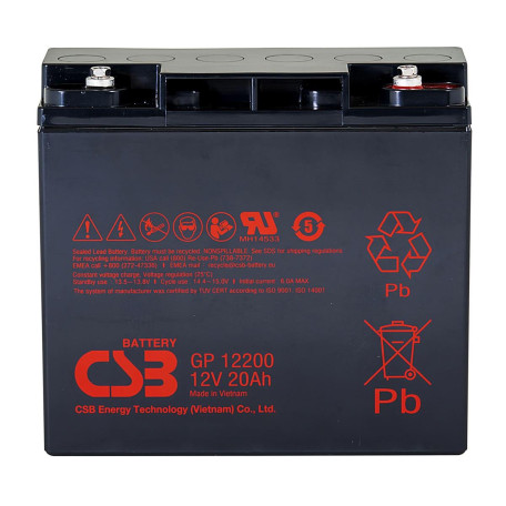 Акумуляторна батарея для ДБЖ CSB AGM VRLA 12 V / 20 А*ч (GP12200)