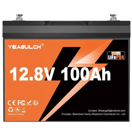 Аккумуляторная батарея для ИБП YEAGULCH 12.8 V / 100 А*ч (YEAGULCH-12,8V/100Ah Mini)