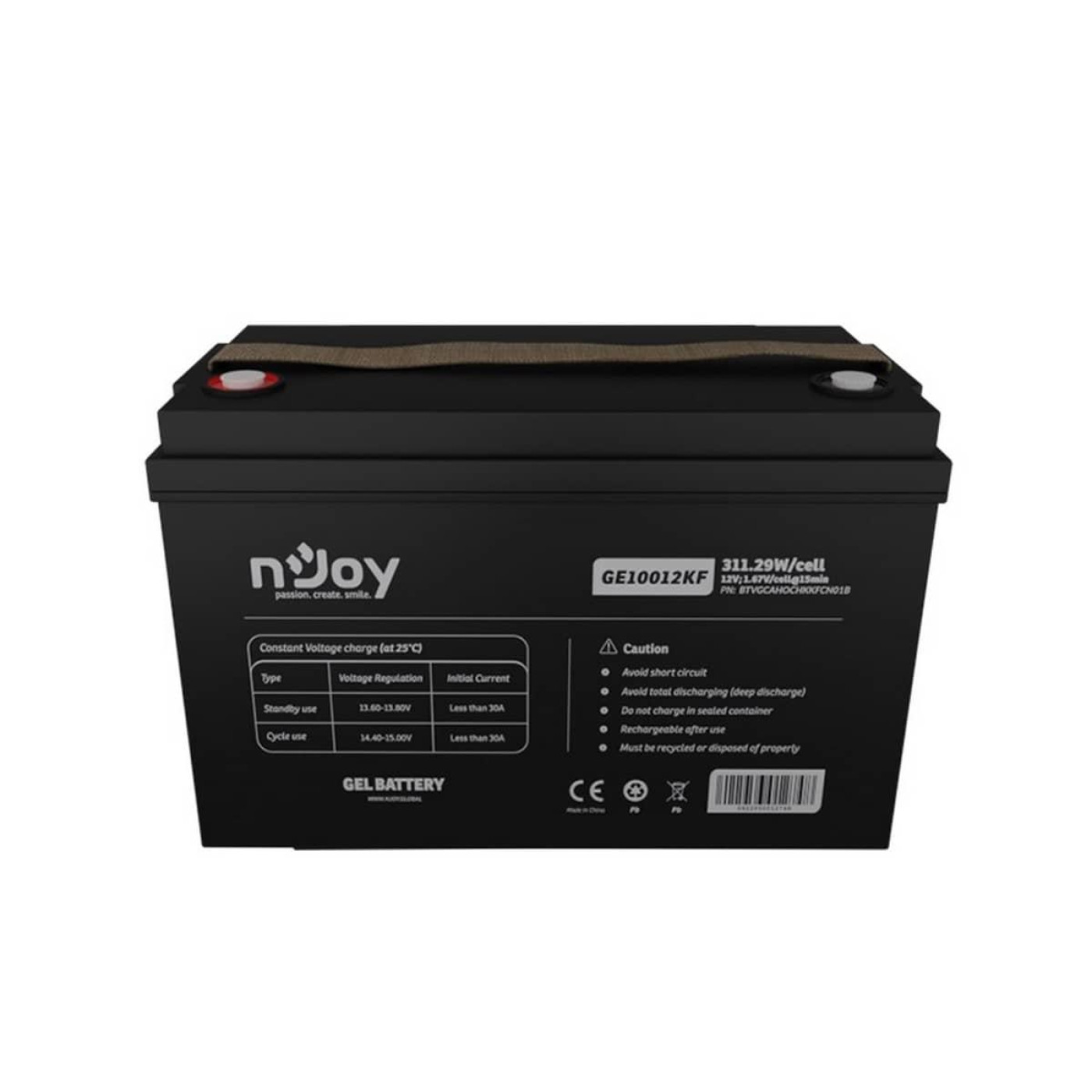 Аккумуляторная батарея для ИБП Njoy GEL 12 V / 100 А*ч (GE10012KF)