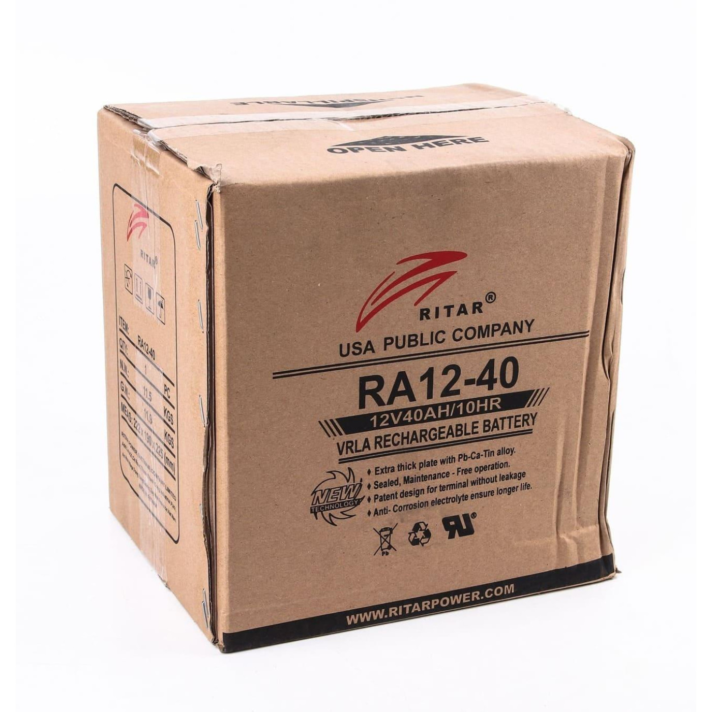 Акумуляторна батарея для ДБЖ Ritar AGM 12 V / 40 А*ч (RA12-40)