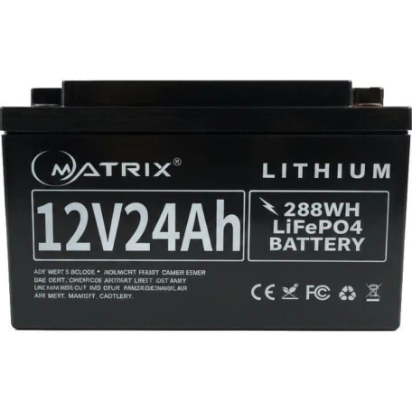 Акумуляторна батарея для ДБЖ Matrix 12.8 V / 24 А*ч (MLR 1224)