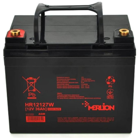 Акумуляторна батарея для ДБЖ Merlion AGM 12 V / 36 А*ч (HR12127W)