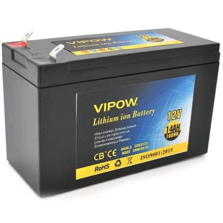 Акумуляторна батарея для ДБЖ Vipow Li-Ion 12 V / 14 А*ч (VP-12140LI)