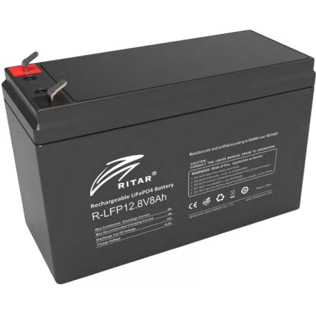 Акумуляторна батарея для ДБЖ Ritar LiFePO4 12.8 V / 8 А*ч (R-LFP 12.8V 8Ah)