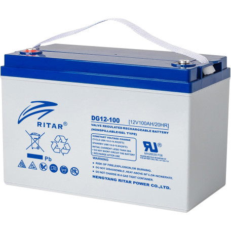 Акумуляторна батарея для ДБЖ Ritar GEL 12 V / 100 А*ч (DG12-100)