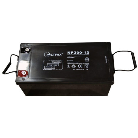 Акумуляторна батарея для ДБЖ Matrix AGM VRLA 12 V / 200 А*ч (NP200-12)