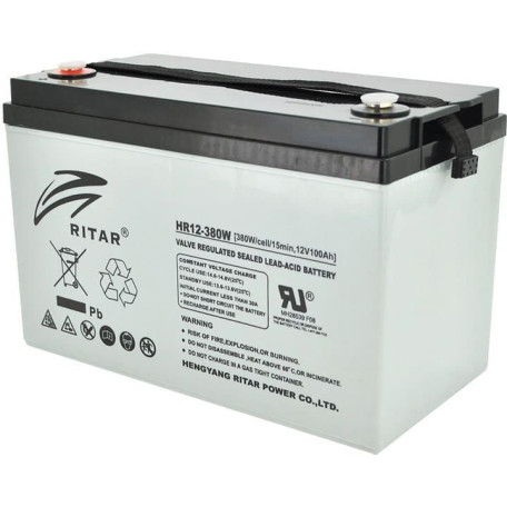 Акумуляторна батарея для ДБЖ Ritar AGM 12 V / 100 А*ч (HR12380W)