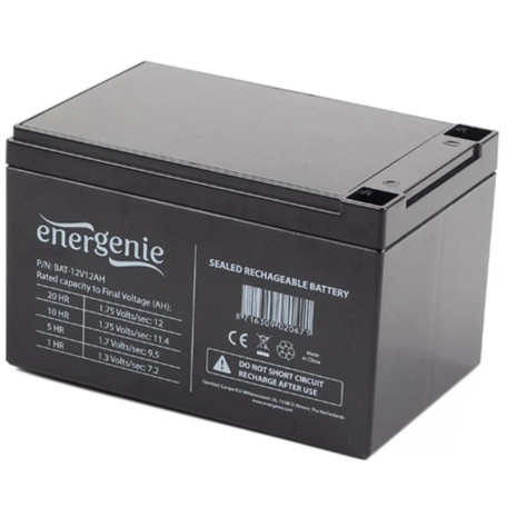 Акумуляторна батарея для ДБЖ EnerGenie AGM 12 V / 12 А*ч (BAT-12V12AH)