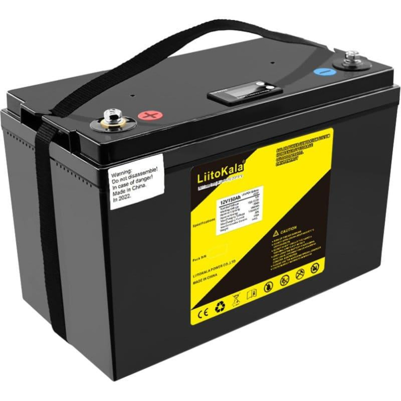 Аккумуляторная батарея для ИБП Liitokala LiFePO4 LCD / 12 V / 150 А*ч (12V150Ah(4S2P) LiFePO4LCD)