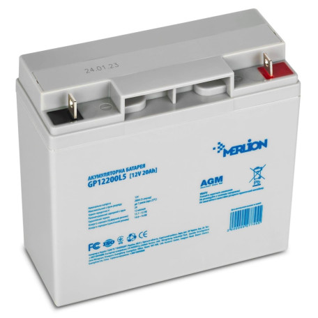 Акумуляторна батарея для ДБЖ Merlion AGM 12 V / 20 А*ч (GP12200L5)